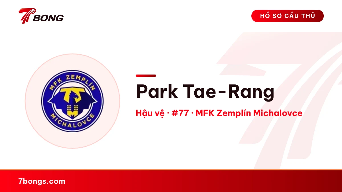 Park Tae-Rang — MFK Zemplín Michalovce
