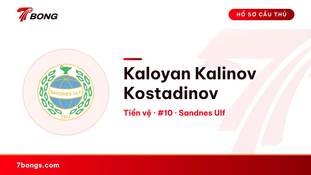 Kaloyan Kalinov Kostadinov — Sandnes Ulf