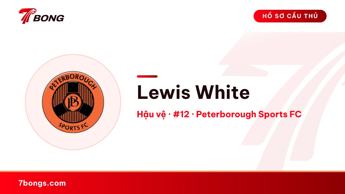 Lewis White — Peterborough Sports FC