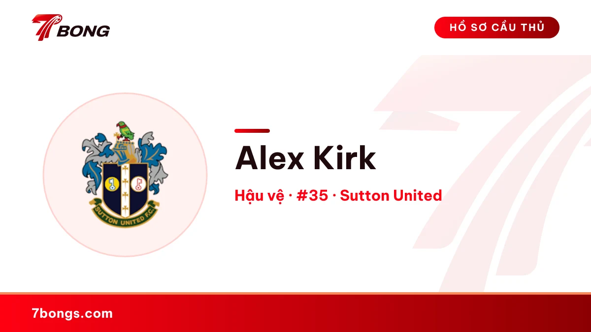 Alex Kirk — Sutton United