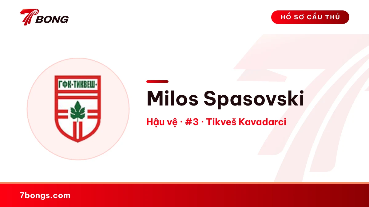 Milos Spasovski — Tikveš Kavadarci