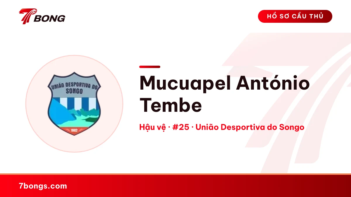 Mucuapel António Tembe — União Desportiva do Songo
