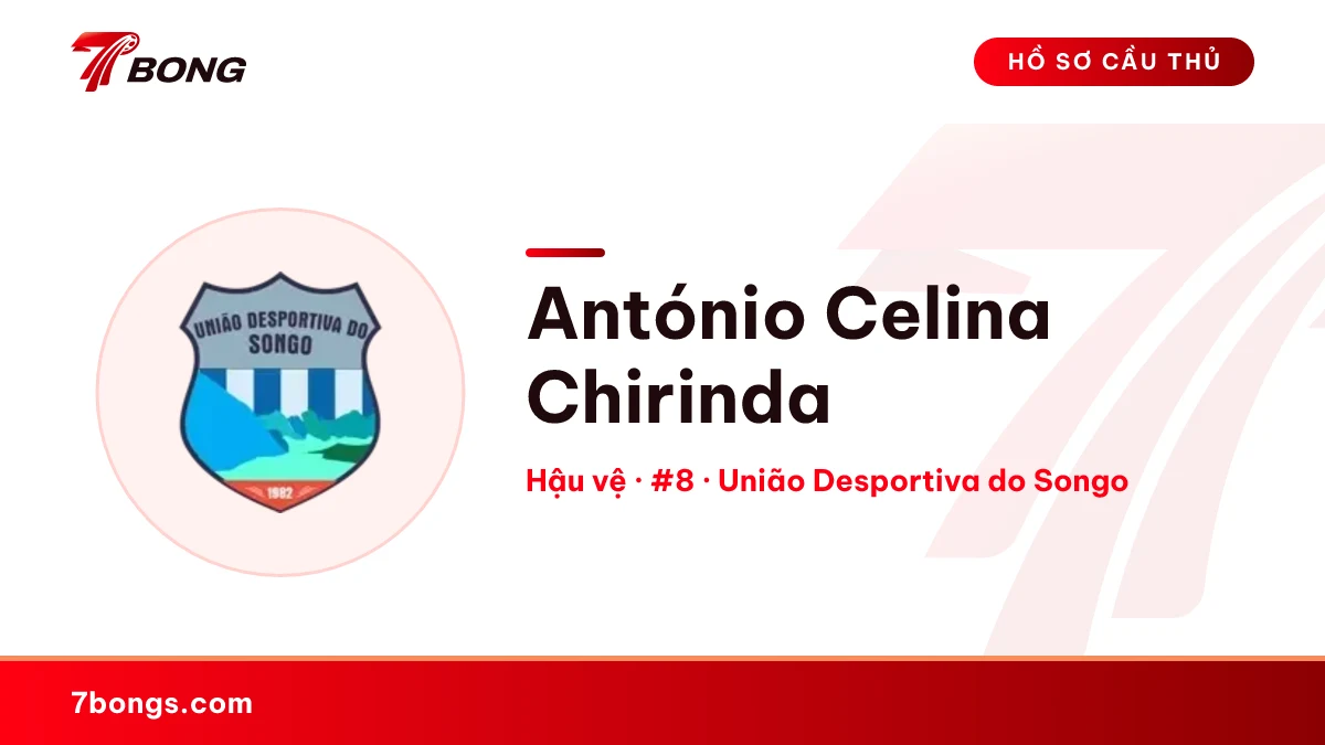 António Celina Chirinda — União Desportiva do Songo