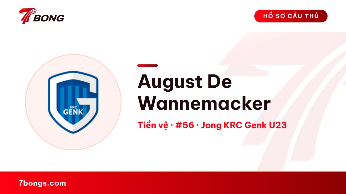 August De Wannemacker — Jong KRC Genk U23