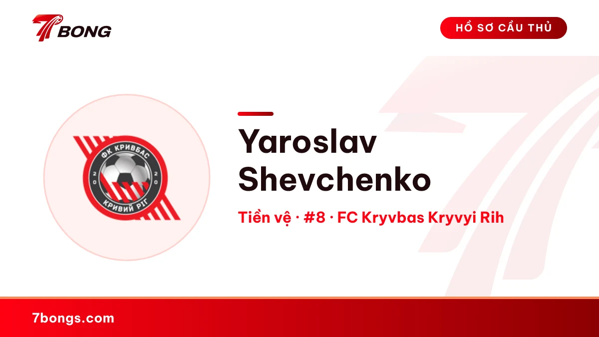 Yaroslav Shevchenko — FC Kryvbas Kryvyi Rih