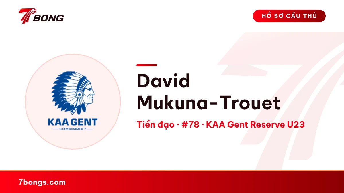 David Mukuna-Trouet — KAA Gent Reserve U23
