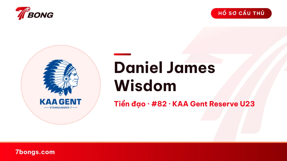 Daniel James Wisdom — KAA Gent Reserve U23