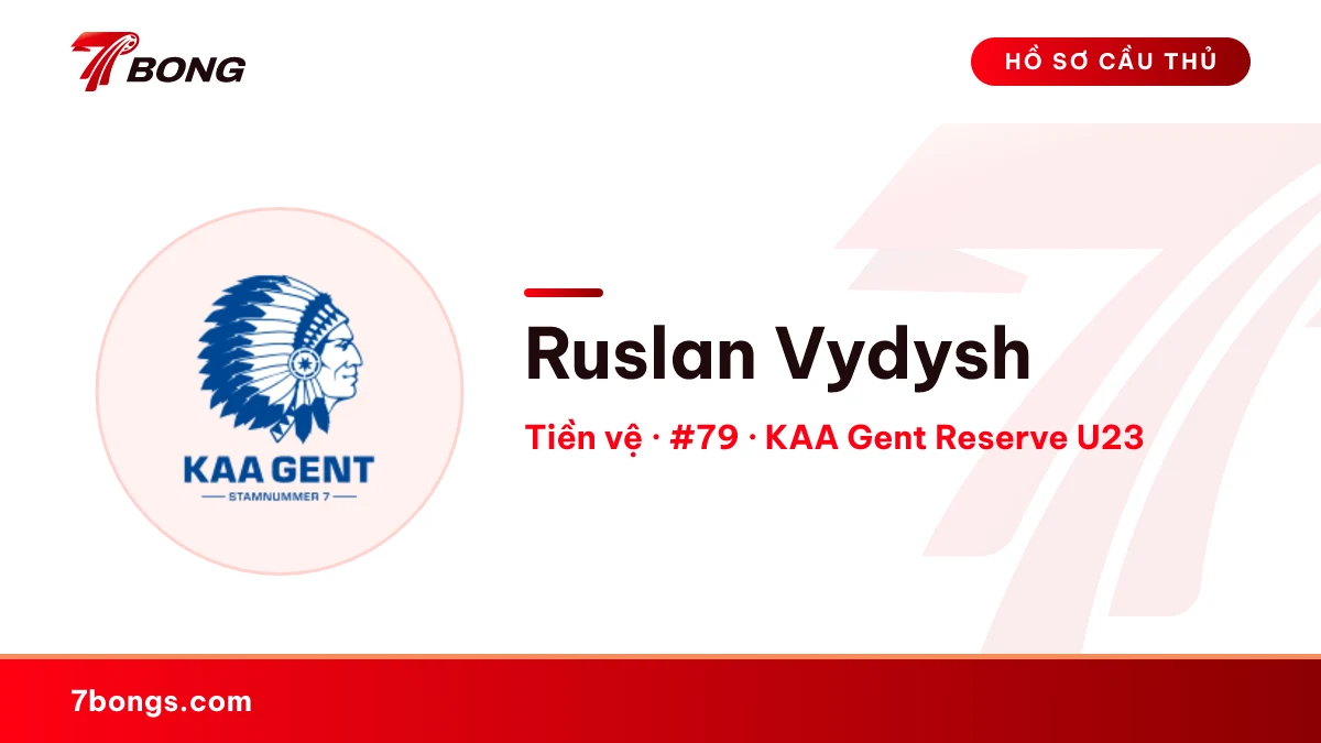 Ruslan Vydysh — KAA Gent Reserve U23