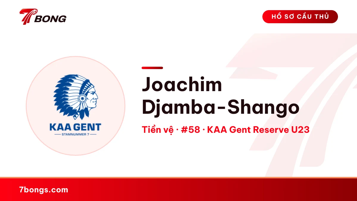Joachim Djamba-Shango — KAA Gent Reserve U23
