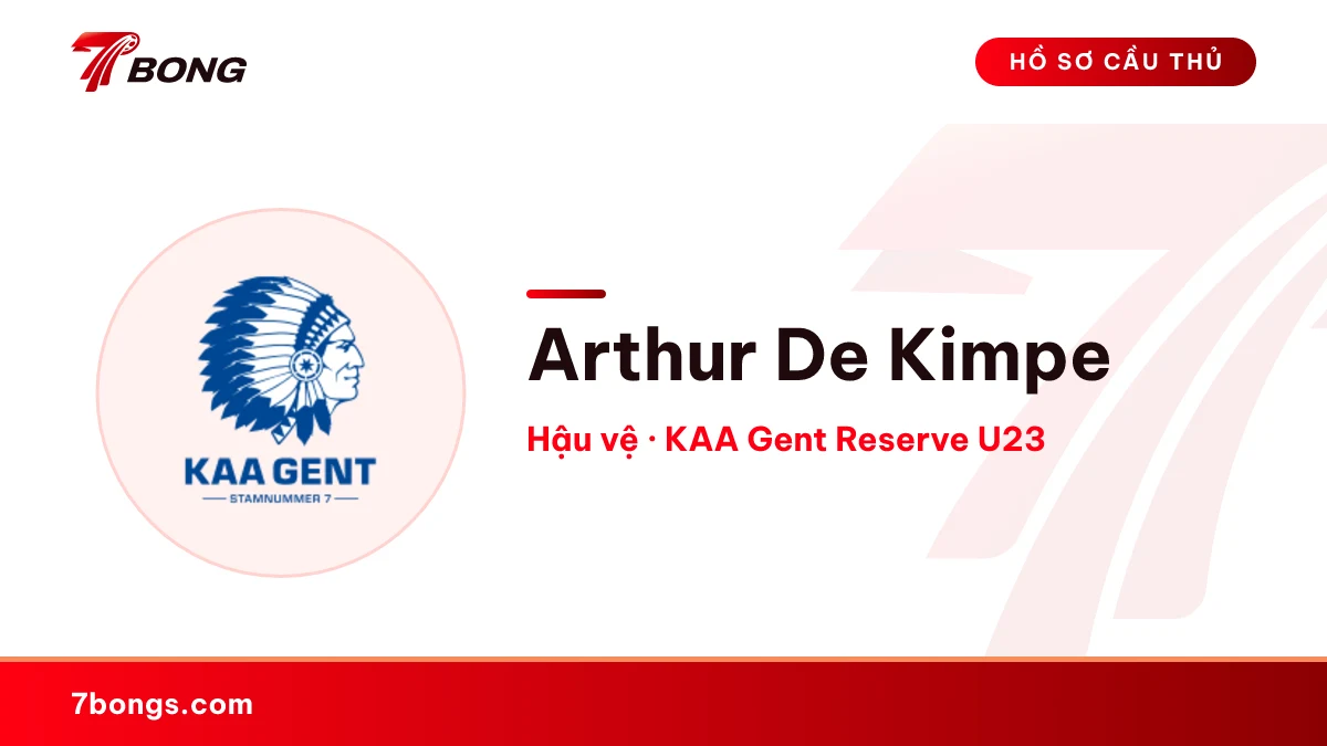 Arthur De Kimpe — KAA Gent Reserve U23