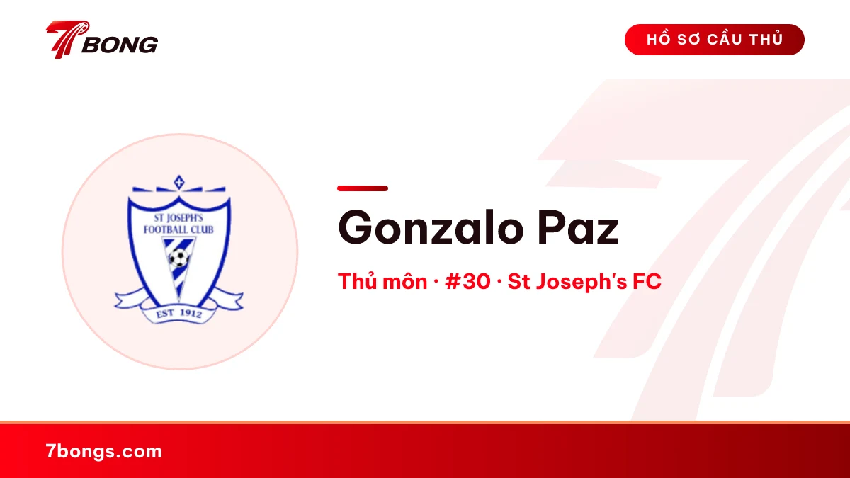Gonzalo Paz — St Joseph's FC