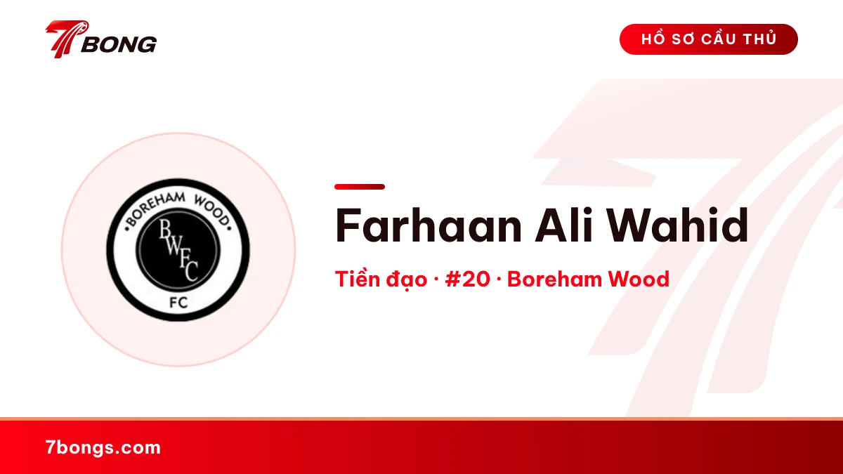 Farhaan Ali Wahid — Boreham Wood