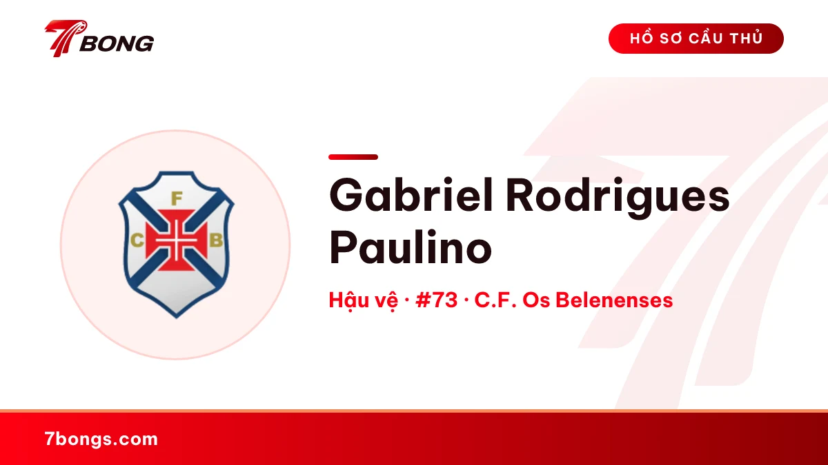 Gabriel Rodrigues Paulino — C.F. Os Belenenses