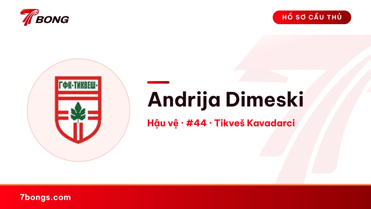 Andrija Dimeski — Tikveš Kavadarci