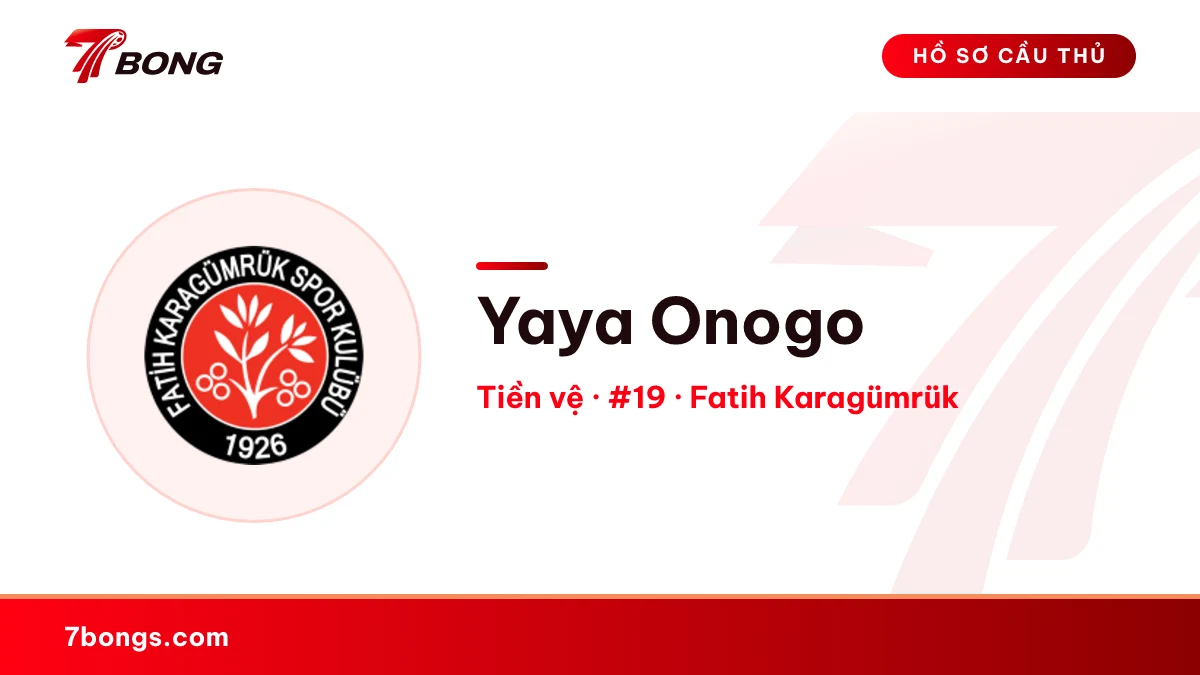 Yaya Onogo — Fatih Karagümrük