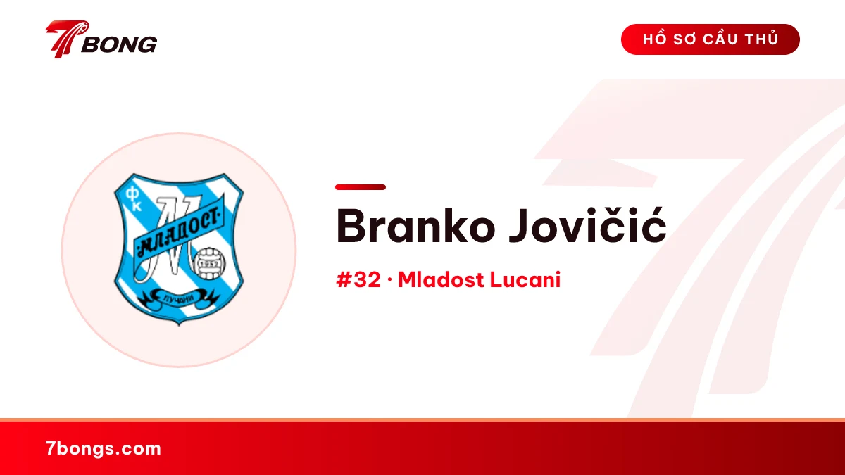 Branko Jovičić — Mladost Lucani