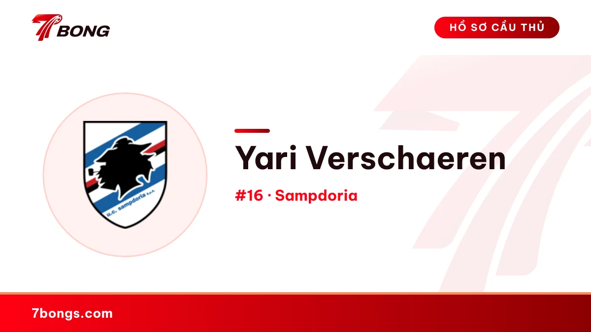 Yari Verschaeren — Sampdoria