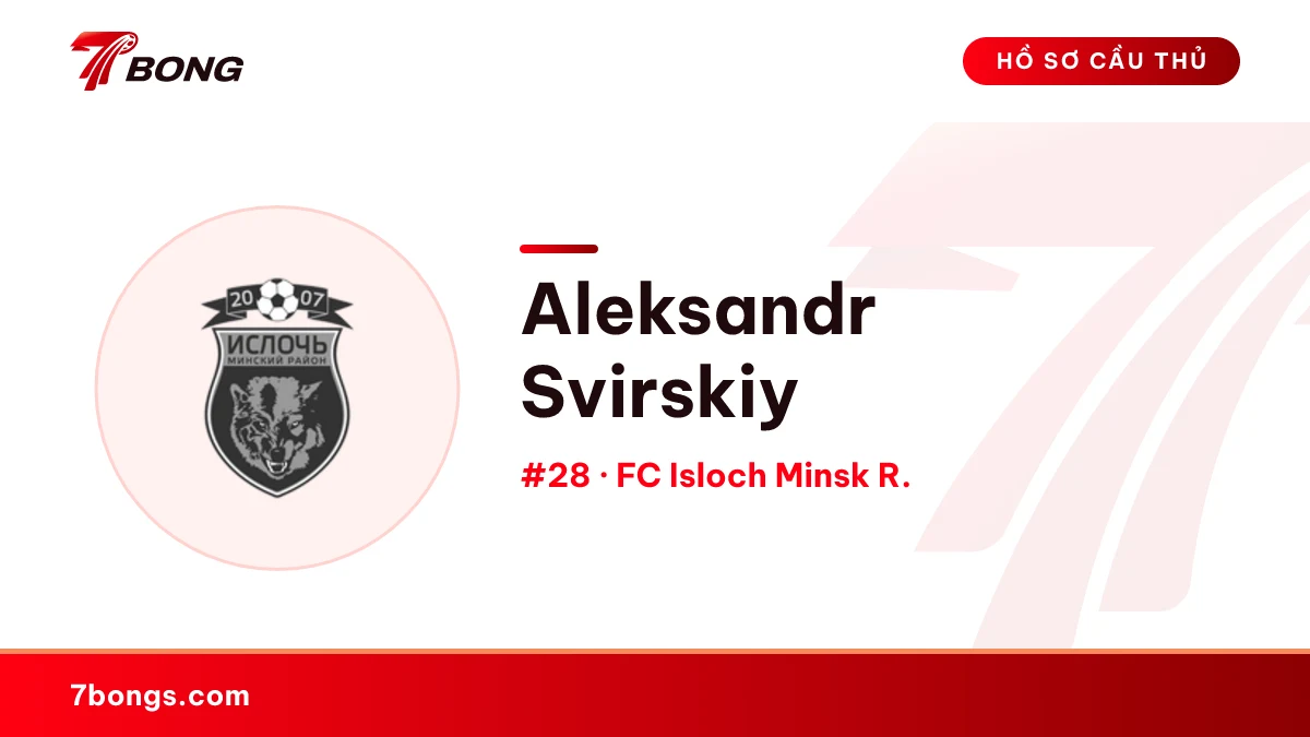 Aleksandr Svirskiy — FC Isloch Minsk R.