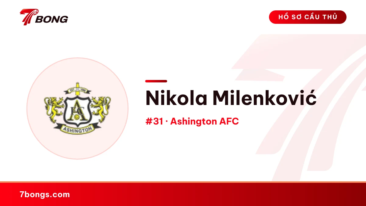 Nikola Milenković — Ashington AFC