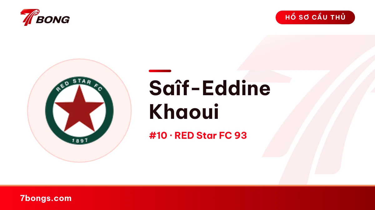 Saîf-Eddine Khaoui — RED Star FC 93