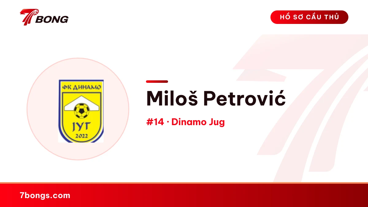 Miloš Petrović — Dinamo Jug