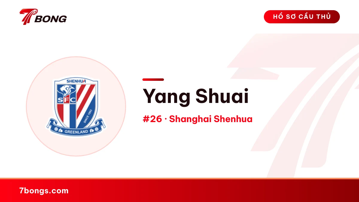 Yang Shuai — Shanghai Shenhua