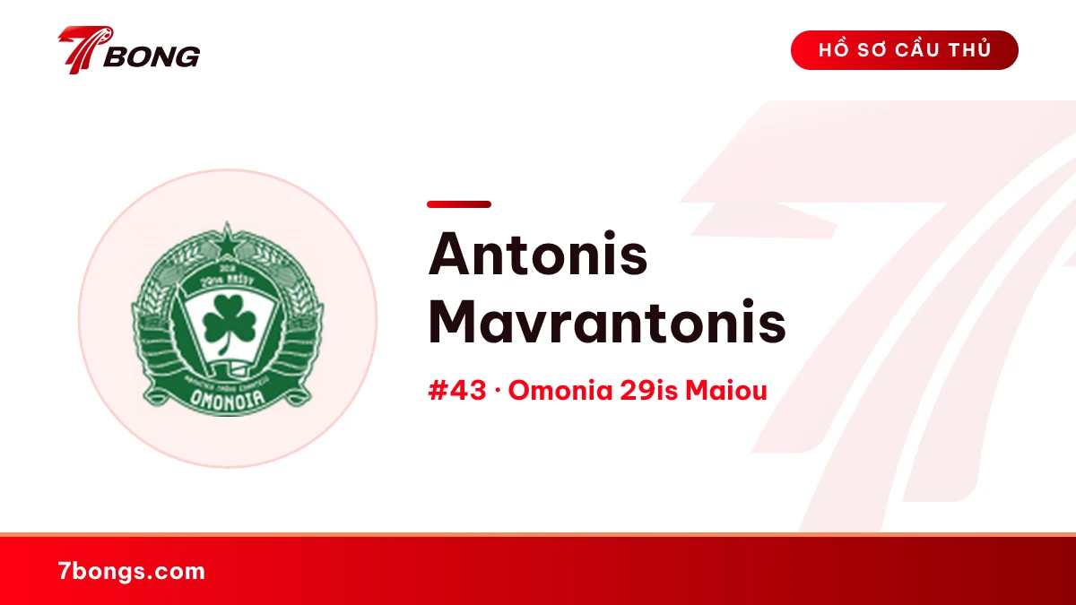 Antonis Mavrantonis — Omonia 29is Maiou