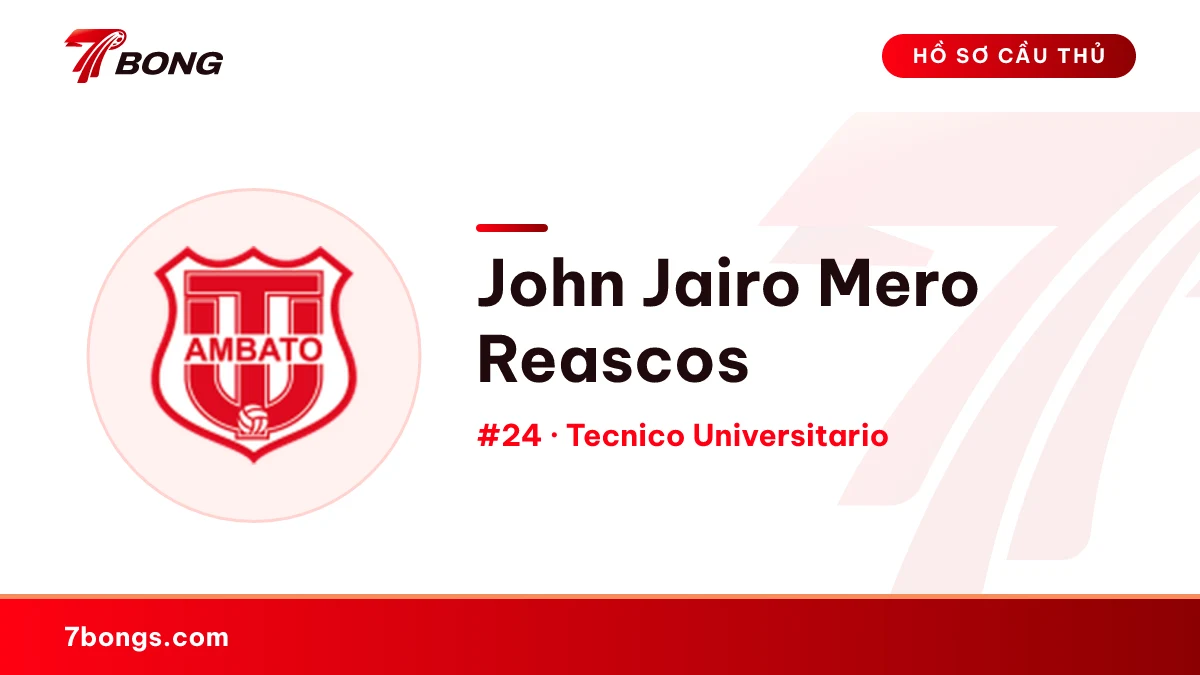 John Jairo Mero Reascos — Tecnico Universitario