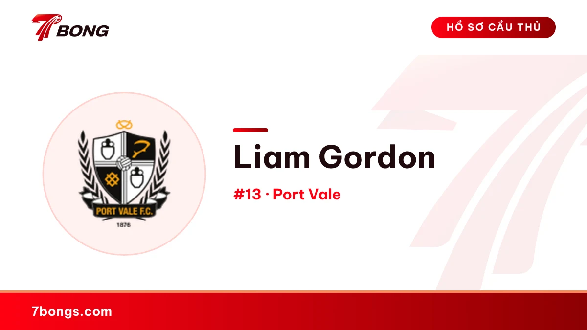 Liam Gordon — Port Vale
