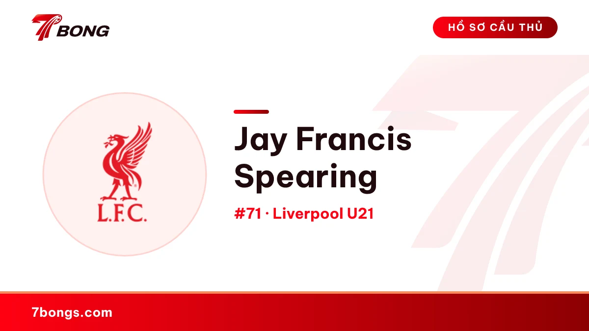 Jay Francis Spearing — Liverpool U21