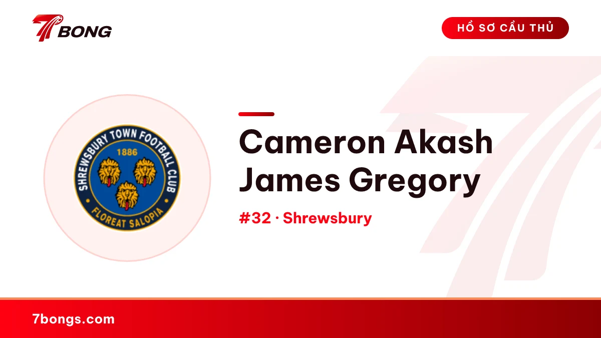Cameron Akash James Gregory — Shrewsbury