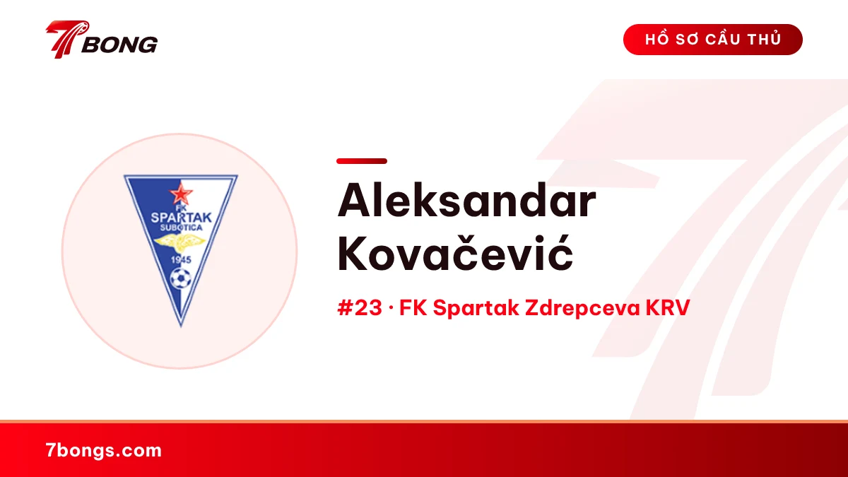 Aleksandar Kovačević — FK Spartak Zdrepceva KRV