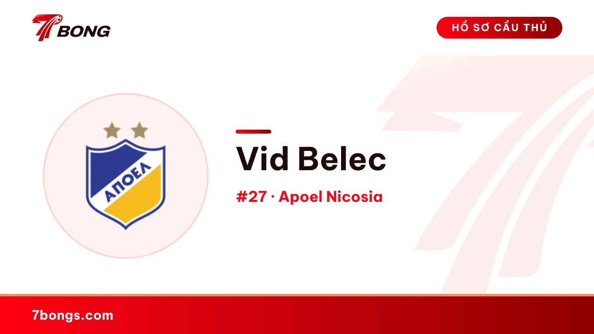 Vid Belec — Apoel Nicosia