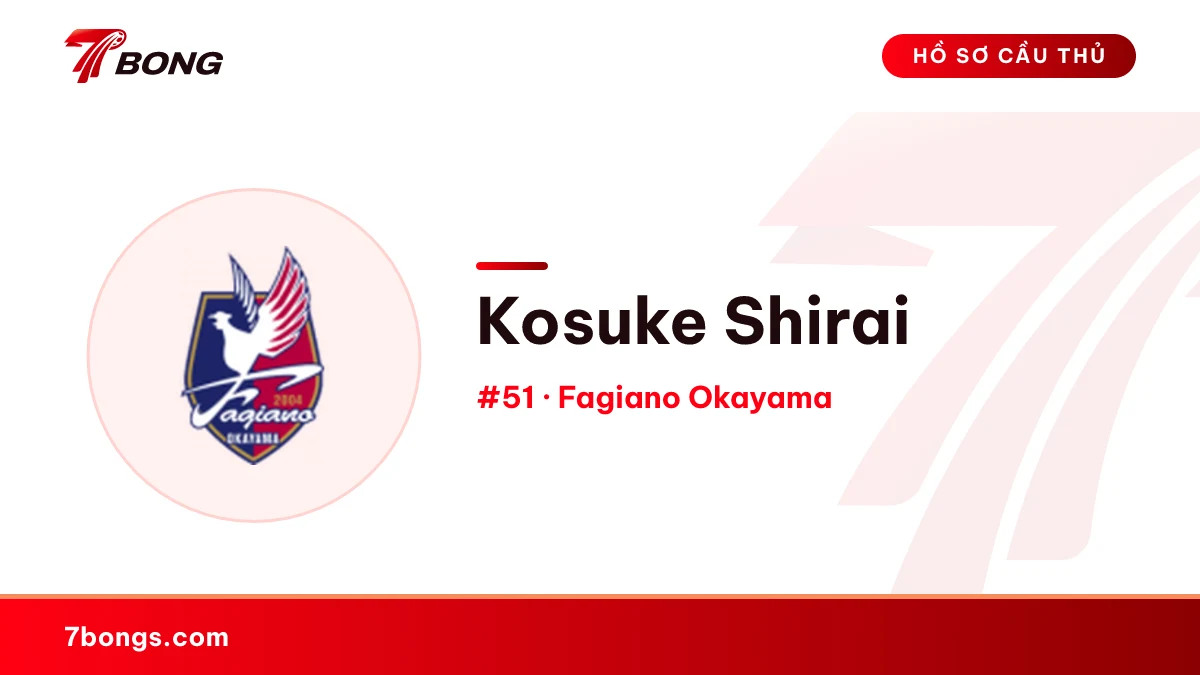 Kosuke Shirai — Fagiano Okayama