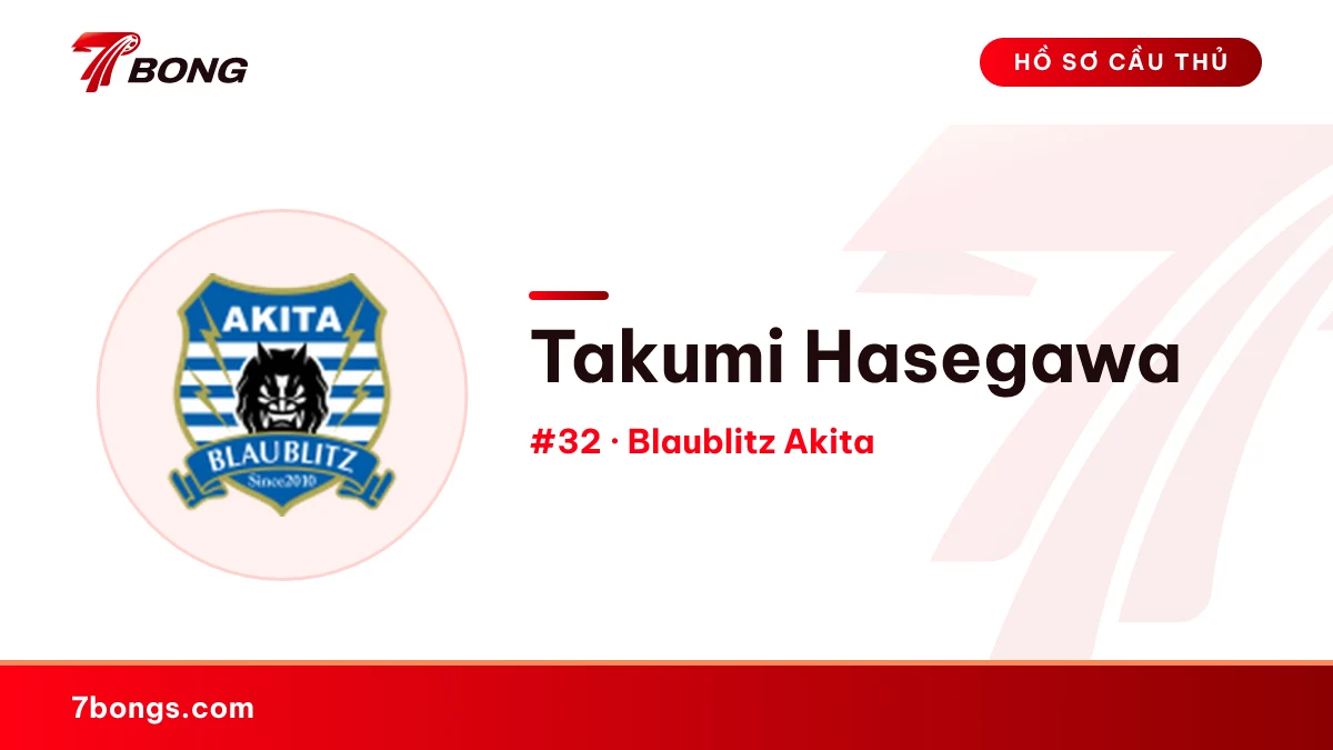 Takumi Hasegawa — Blaublitz Akita