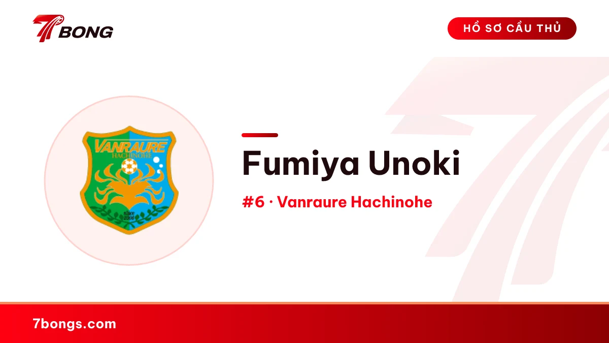 Fumiya Unoki — Vanraure Hachinohe