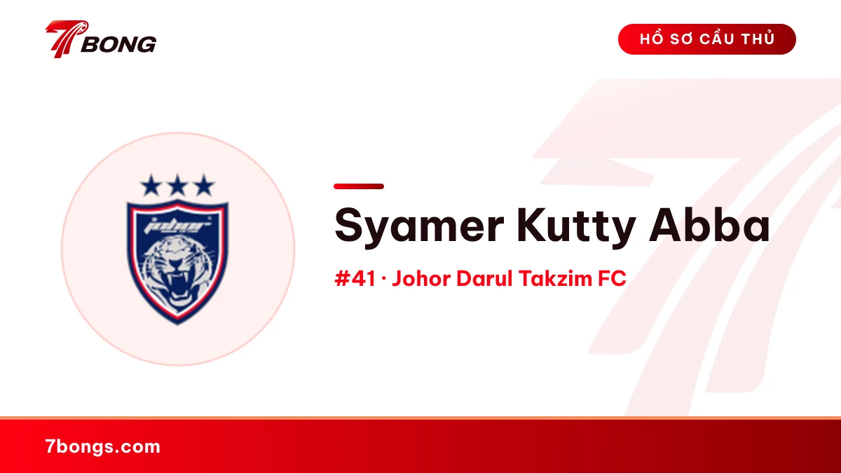 Syamer Kutty Abba — Johor Darul Takzim FC