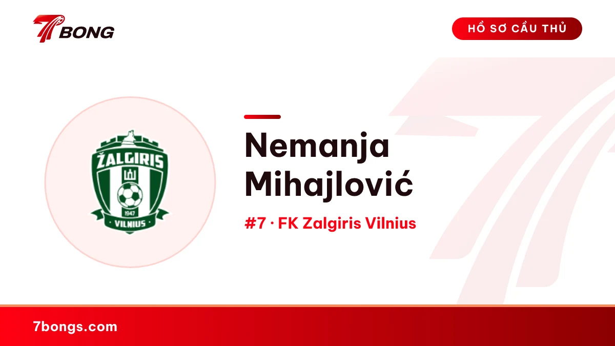 Nemanja Mihajlović — FK Zalgiris Vilnius