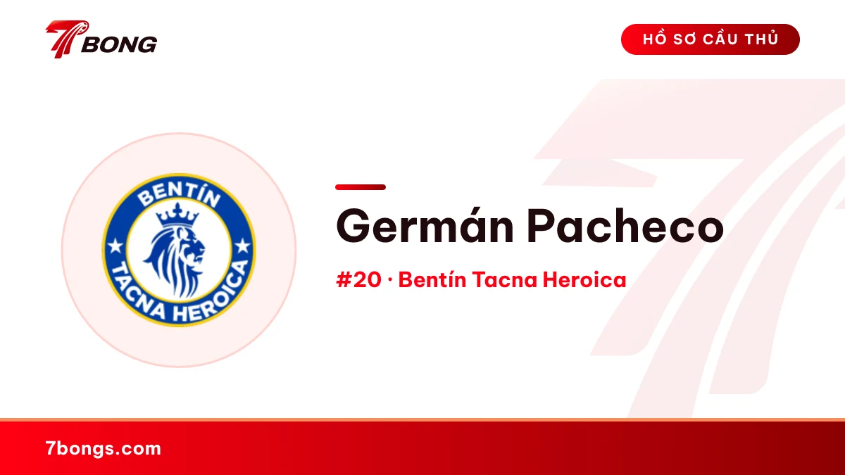 Germán Pacheco — Bentín Tacna Heroica