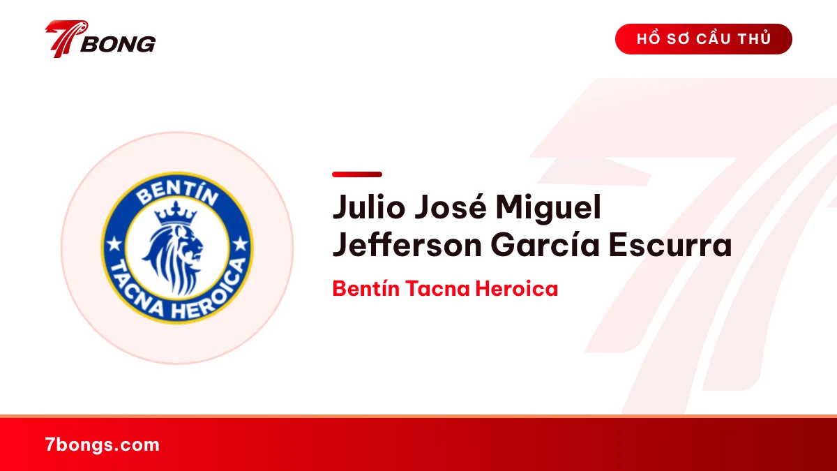 Julio José Miguel Jefferson García Escurra — Bentín Tacna Heroica