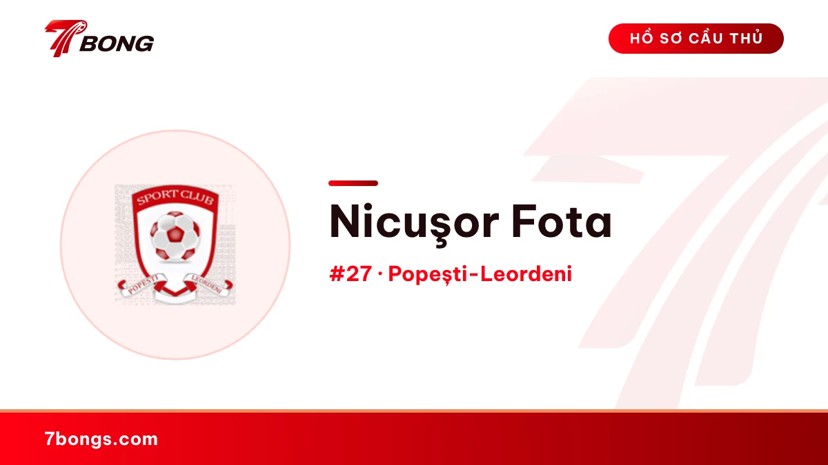 Nicuşor Fota — Popești-Leordeni
