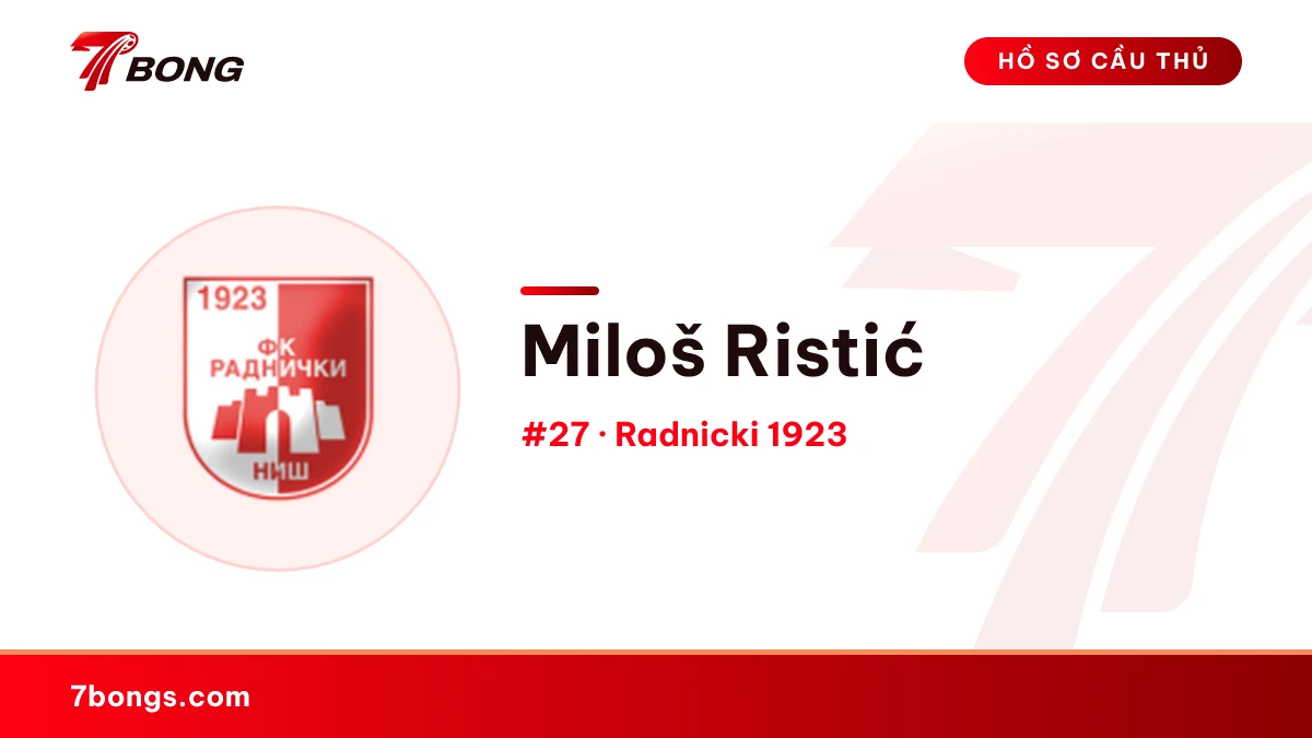 Miloš Ristić — Radnicki 1923