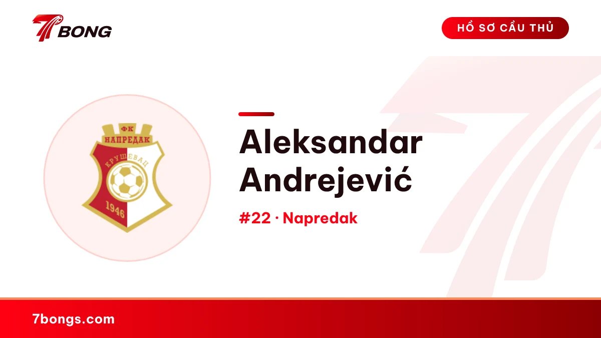 Aleksandar Andrejević — Napredak