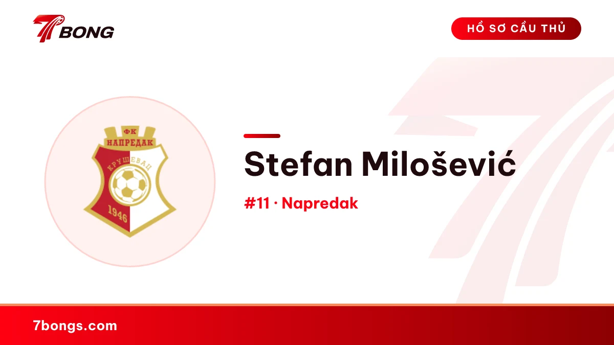 Stefan Milošević — Napredak