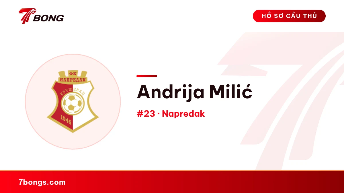 Andrija Milić — Napredak