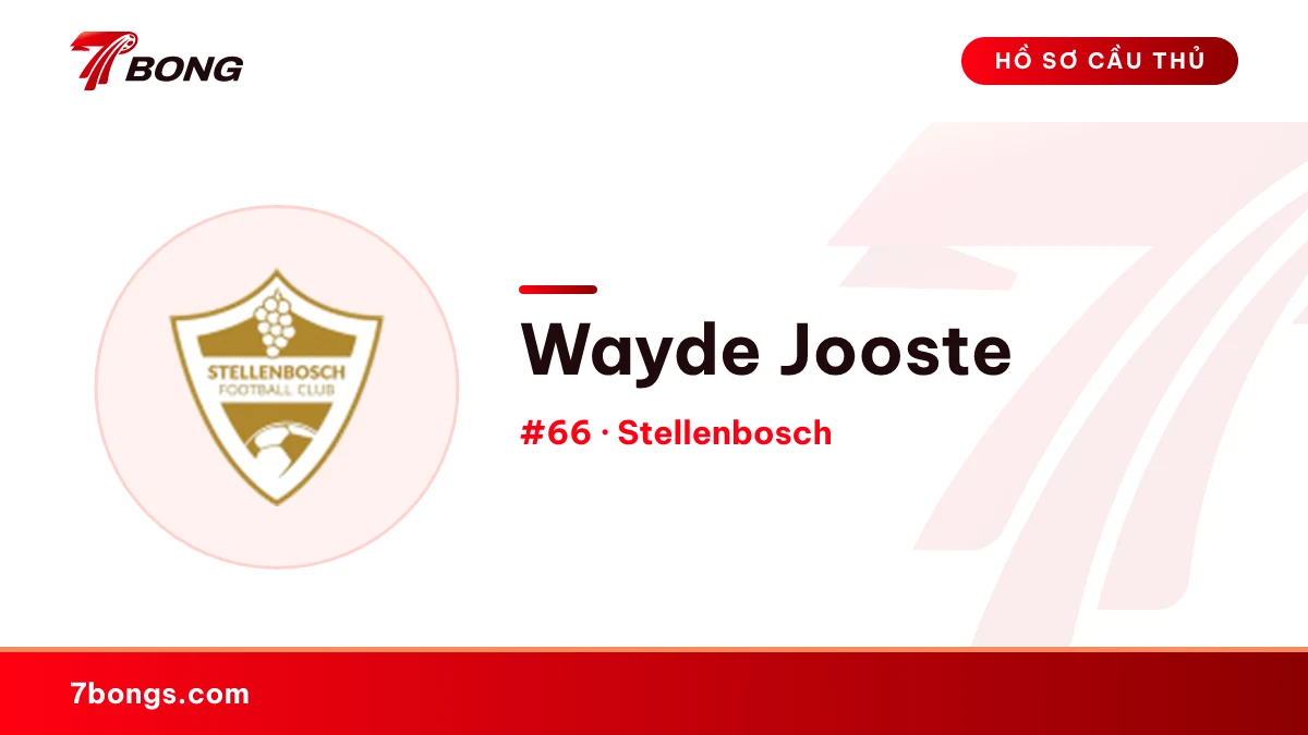 Wayde Jooste — Stellenbosch
