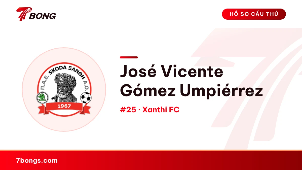 José Vicente Gómez Umpiérrez — Xanthi FC