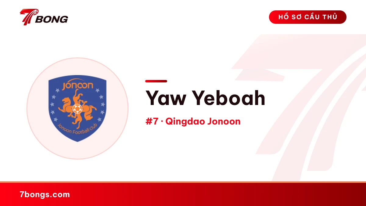 Yaw Yeboah — Qingdao Jonoon