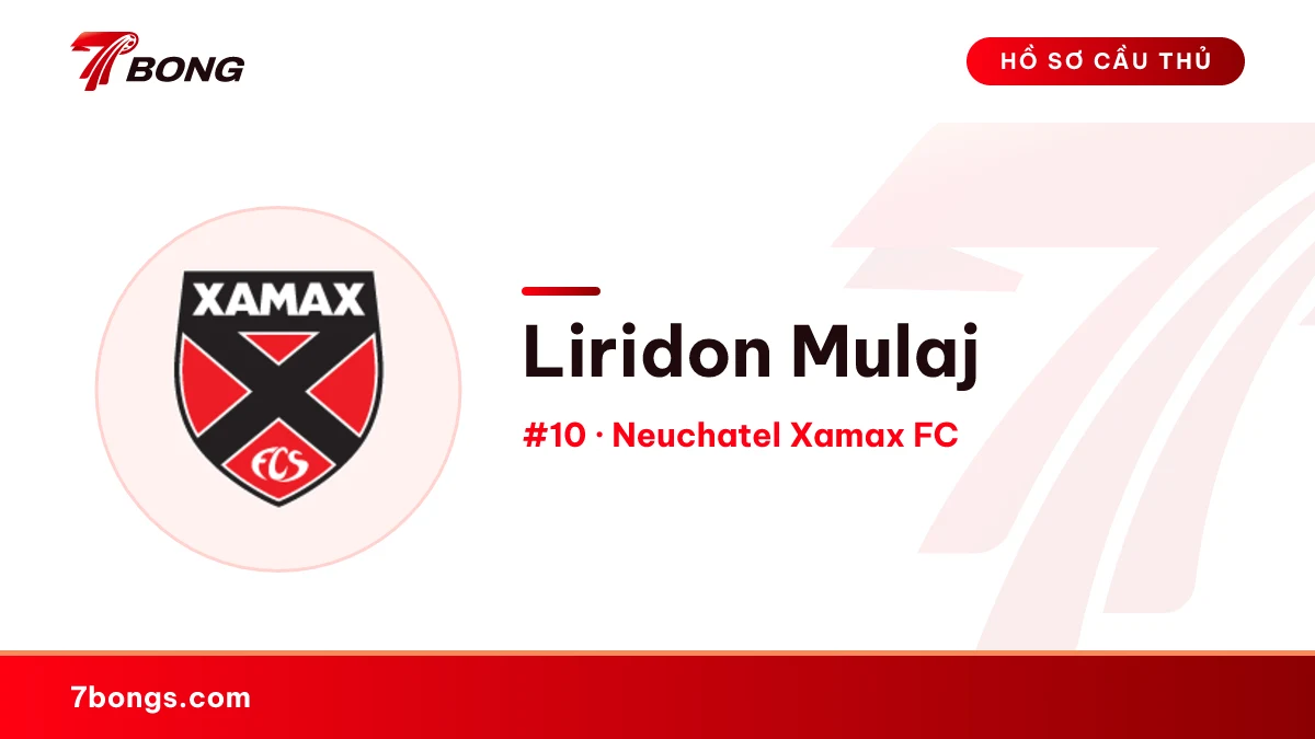 Liridon Mulaj — Neuchatel Xamax FC