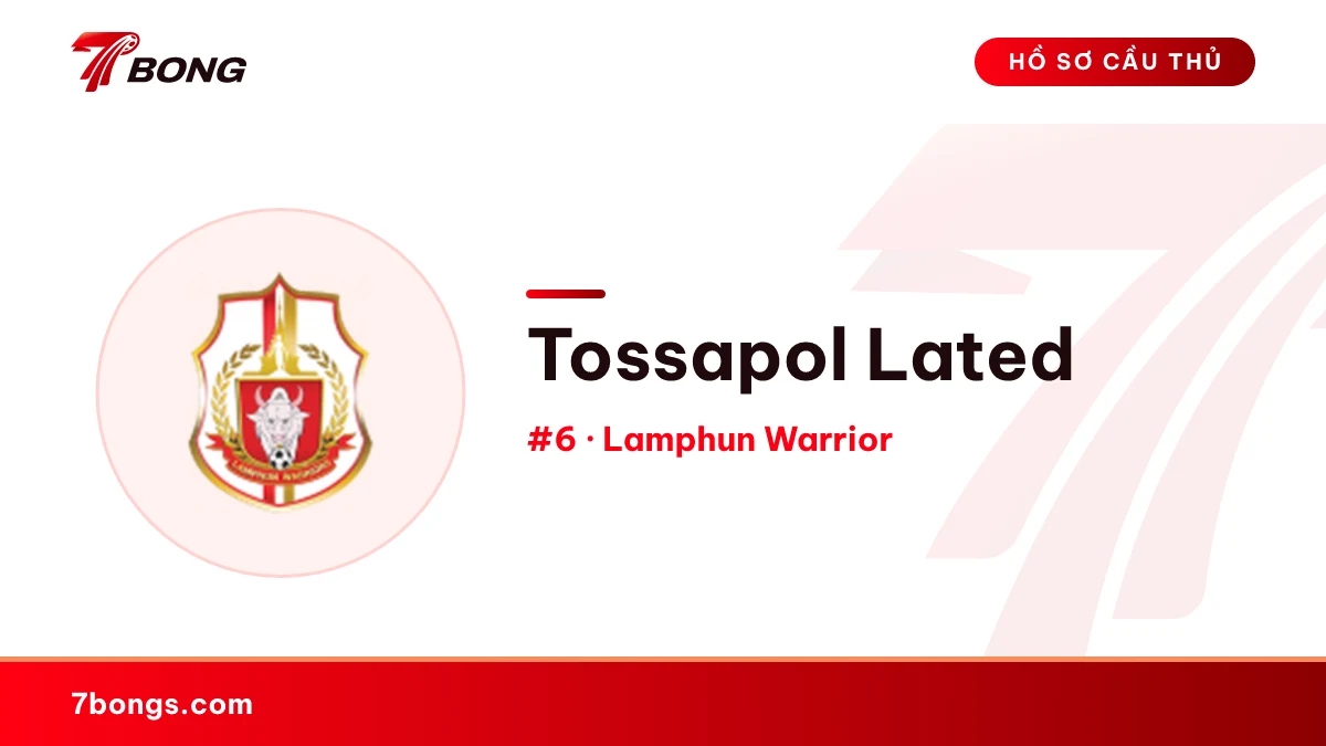 Tossapol Lated — Lamphun Warrior